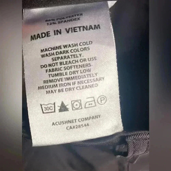 Footjoy casual athletic stretch lightweight 5 pckt blck performance golf pant 36 - Picture 4 of 5